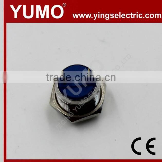 Hot sale JS16H ROHS 16mm high round IP65 momentary pin terminal 2A/36VDC push button switch push button switch protective cover