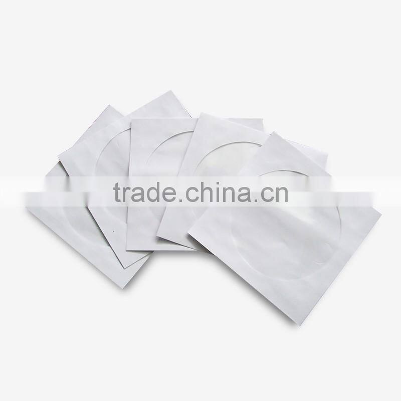 CD white paper sleeve with transparent window