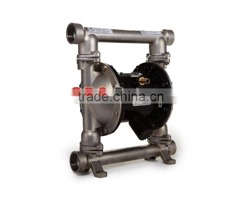 151 L per min 8.4 bar stainless steel pneumatic diaphragm chemical transfer pumps