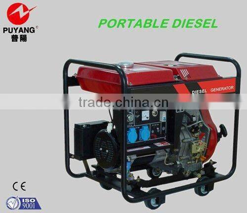 Portable open frame 15Hp diesel generator CE approved