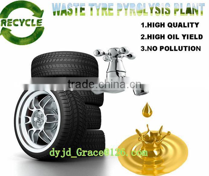 DAYI Large capacity Environmental Friendly Pyrolysis Plant For Tyre Plastic And Rubber Getting Raw Oil