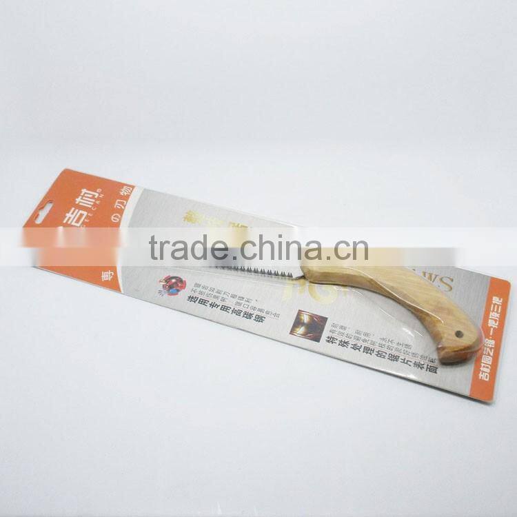 Steel material blade wood saw with wooden handle hand saw wooden handle