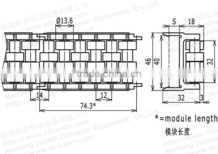 S9 Roller Side Guide for Conveyor System