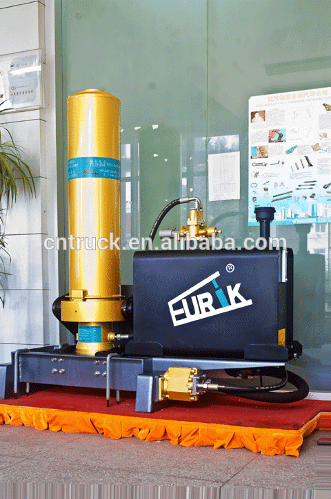 multistage/plunger hydraulic cylinder for dump trucks