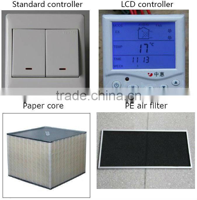 Mini ceil energy Recovery Ventilation with plate air for air recuperator