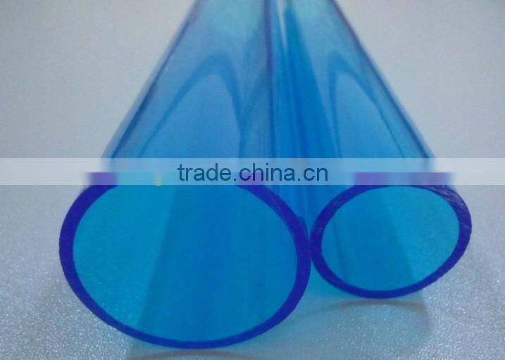 Freesky high quality transparent plastic tubes, milk white PC diffusion tubes, cheap solic acrylic tubes