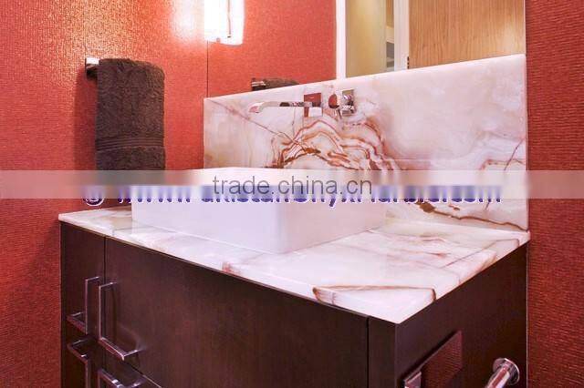 UNIQUE DESIGN Natural Color BACKLIT ONYX BATHROOM VANITYTOPS & SINKS
