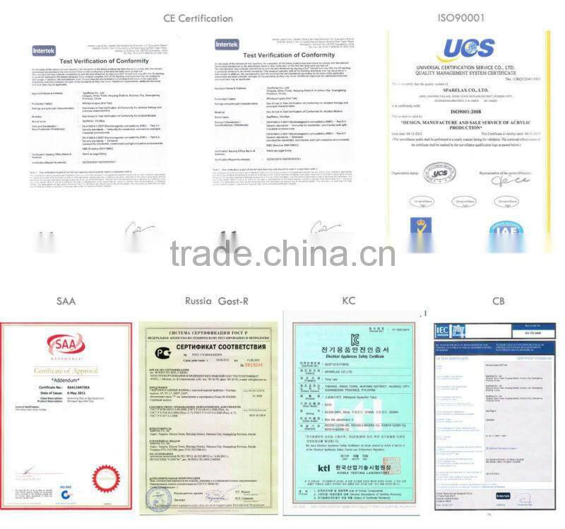 New design CE approved 2 person outdoor spa bathtub with sex massage US Acrylic Microsilk Balboa spa