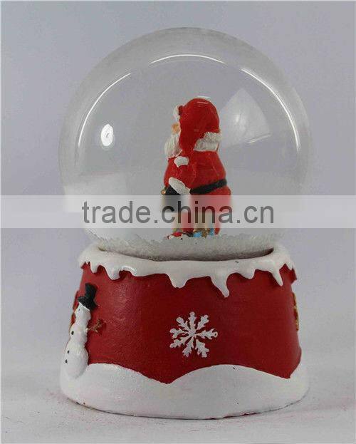 2014 resin snow globe with led light