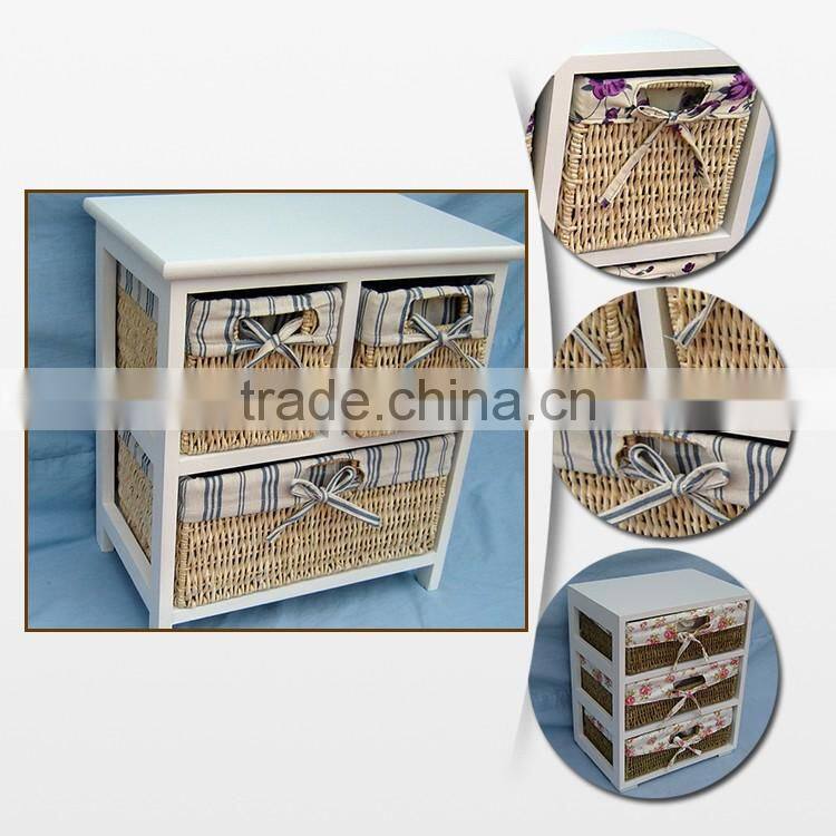 Cherry Wood Storage Cabinet In Kitchen