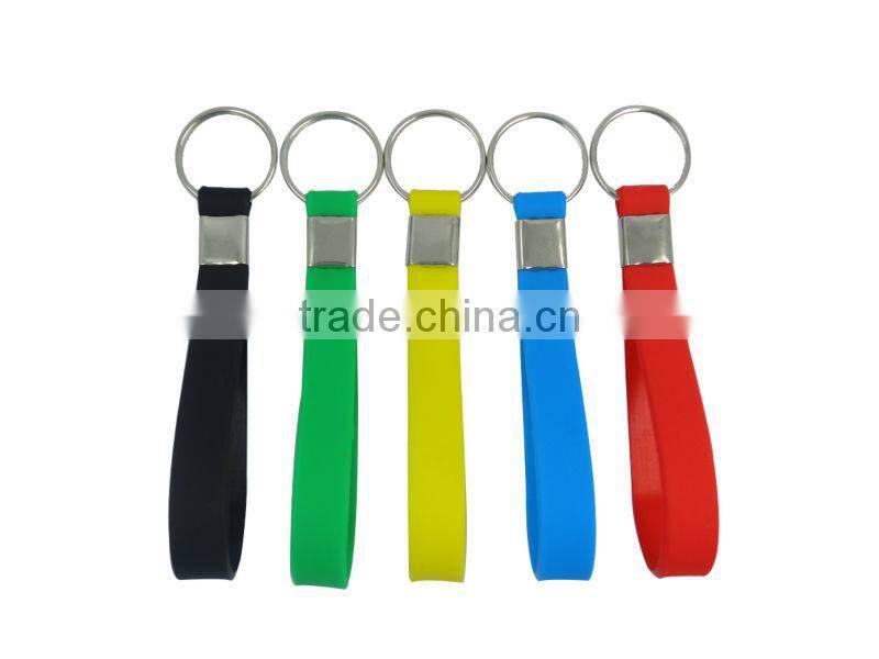 2014 newly silicone wristband keychain