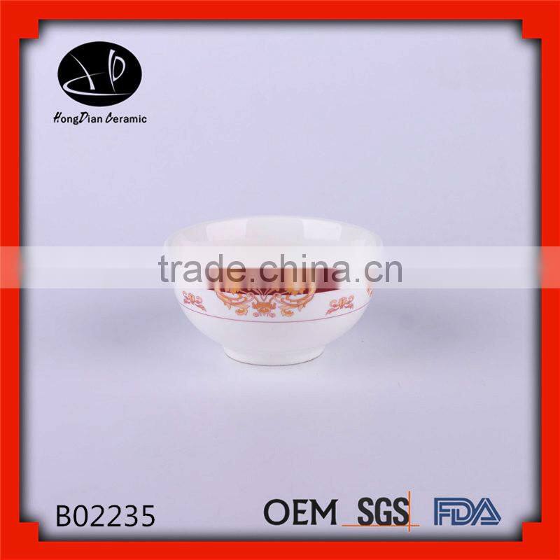 Flower rice bowl,ceramic bowl wholesale,Wholesale Ceramic Bowl, White Body Porcelain Bowl,
