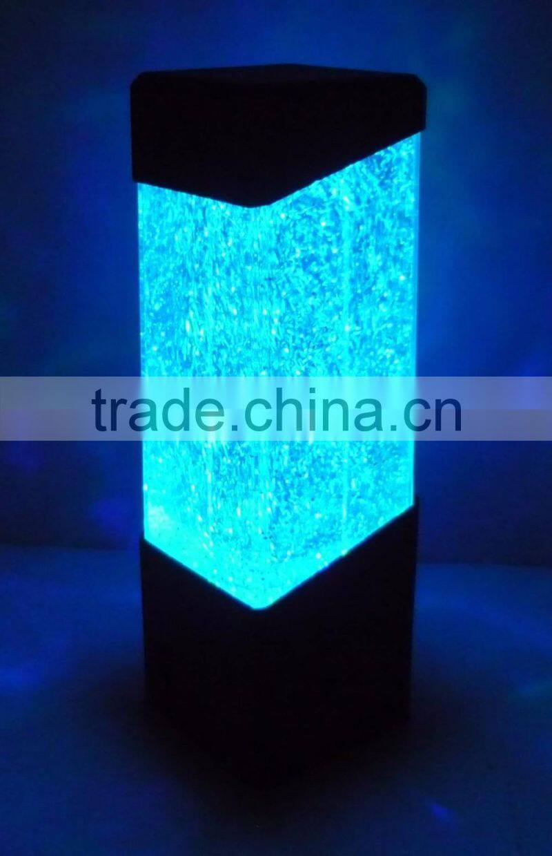 New Arrival LED Colorful Changing Decorative Volcanic Lights, Flashing Jellyfish Light, Table Mini Aquarium With LED Light