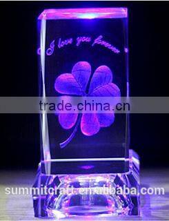 3D crystal decoration pieces crystal eiffel tower