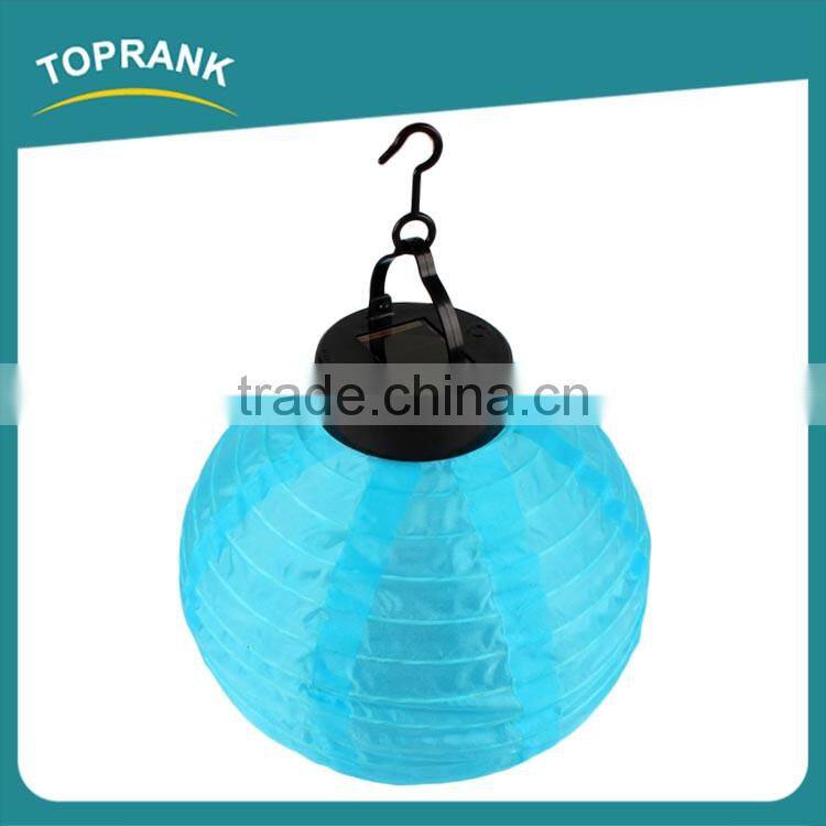 Custom color outdoor collapsible led solar paper lantern for decoration