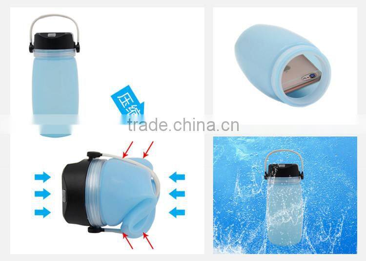 New design 5 in 1 multifunction outdoor foldable silicon solar zoom camping lamp