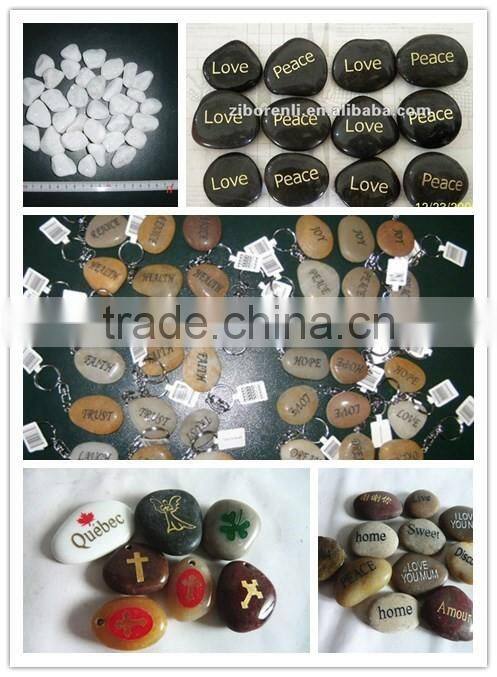 Top Selling Garden Decoration Natural Amber Irregular Colorful Glass Marble