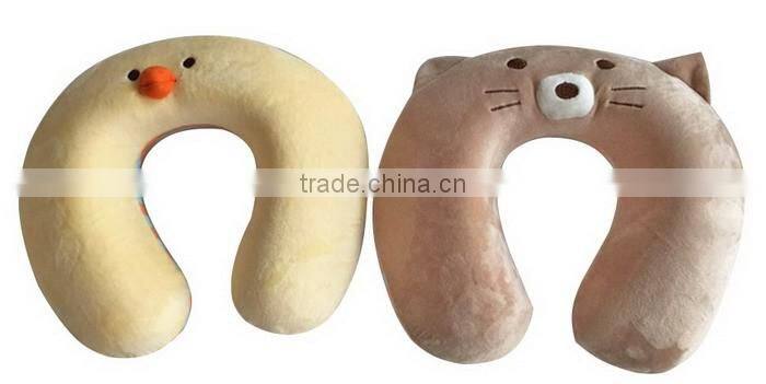 Cute Cartoon Animal U Shape Baby Headrest Neck Guard Car Pillow