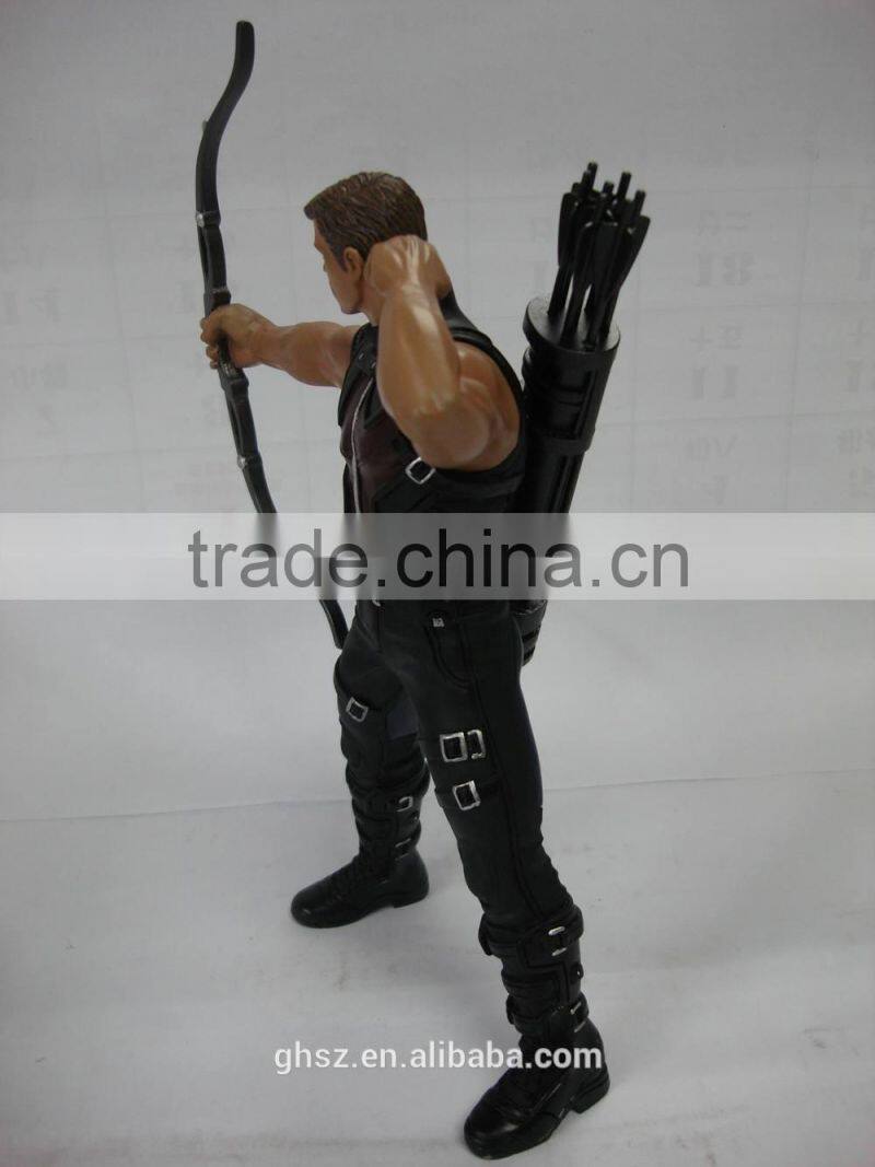 Guo hao hot sale custom avenger character Hawkeye marvel figure , Age of Ultron