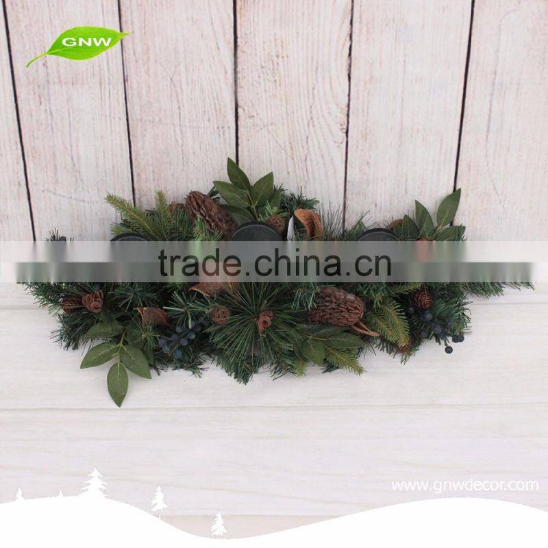 GNW CHGR-1607039 China supplier Top quality Cheap Christmas candle garland for christmas decoration