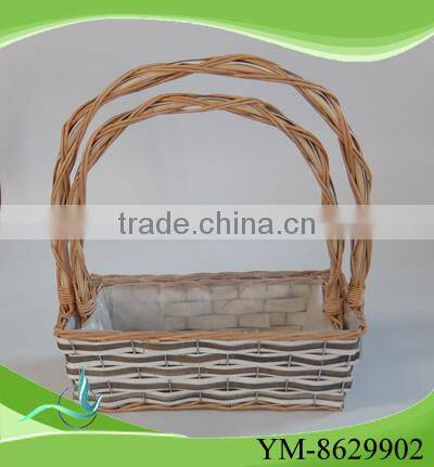 garden willow basket with handmade with top quality