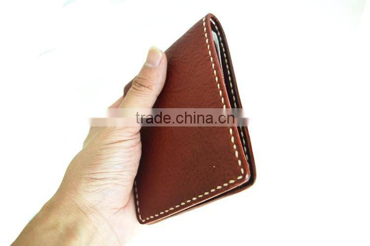 Minimal Leather Wallet Genuine Leather Card Holder with Pocket wallet