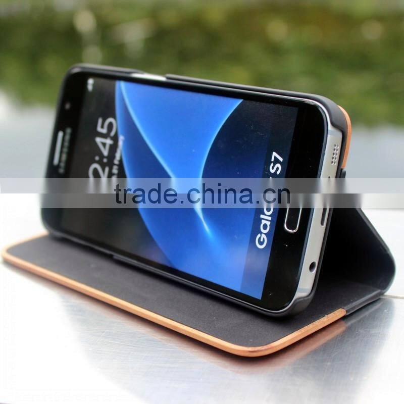 Classical Chinese walnut/bamboo/rosewood/cherry card bumper/pocket cell phone case for Samsung