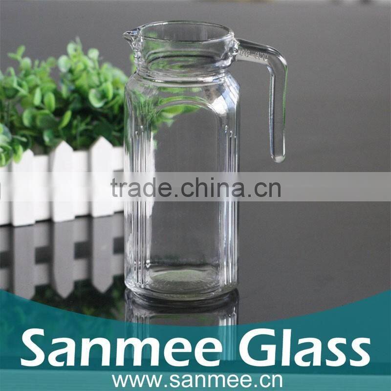 Big Capacity Clear Glass Cooling Water Jar with Lid