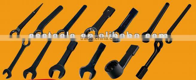 High Quality Special 45#steel wrench striking bent box wrench