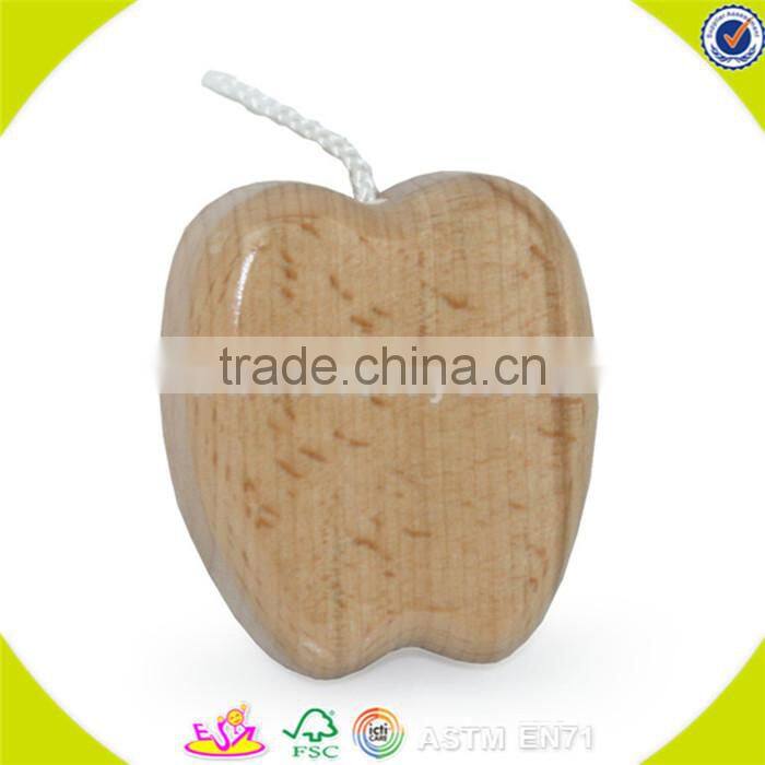 Wholesale beautiful toddler wooden hand the bell toy educational wooden hand the bell toy W07I022
