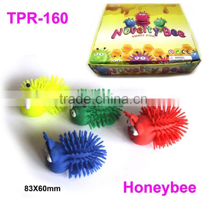 Plastic TPR Squeeze Flashing Pumpkin Toys