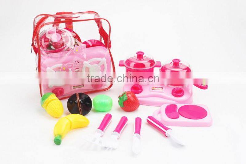 2016 DIY plastic kids kitchen set for promotion in market