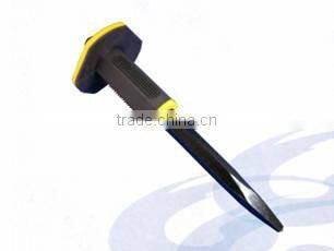 300mm 12inch CRV Hex Shank Point Stone Chisel with Soft Grip Plastic Handle for Masonry Tools