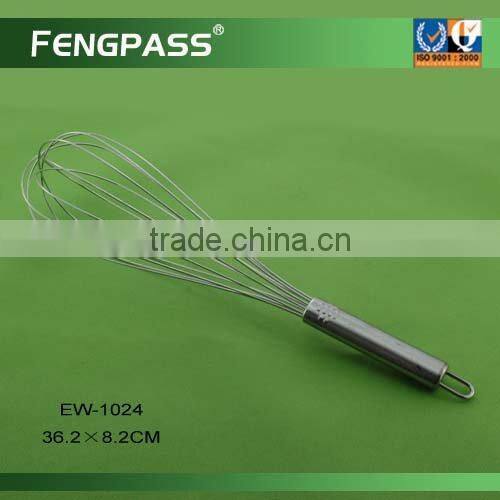 Metal egg whisk , egg beater , silicone egg wisk EW-1006