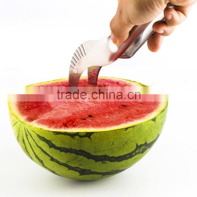 Watermelon Slicer Corer Stainless Steel Fruit Peeler Faster Melon Cutter-Useful and Smart Kitchen Gadget