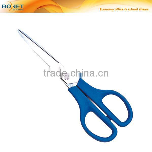 S66011 6-3/4" 2cr13 blades PP handle stationery office paper scissors Easy to use