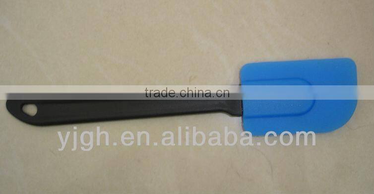 Custom silicone spatula with logo, green