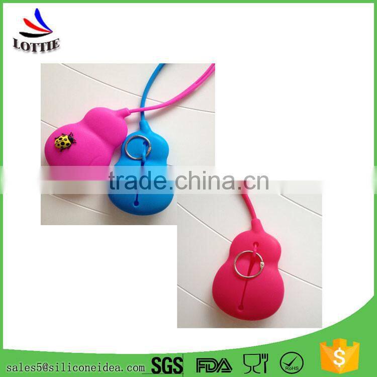 Fashion silicone coin wallet purse,cute silicone card case/lovely silicon key bag for promotions