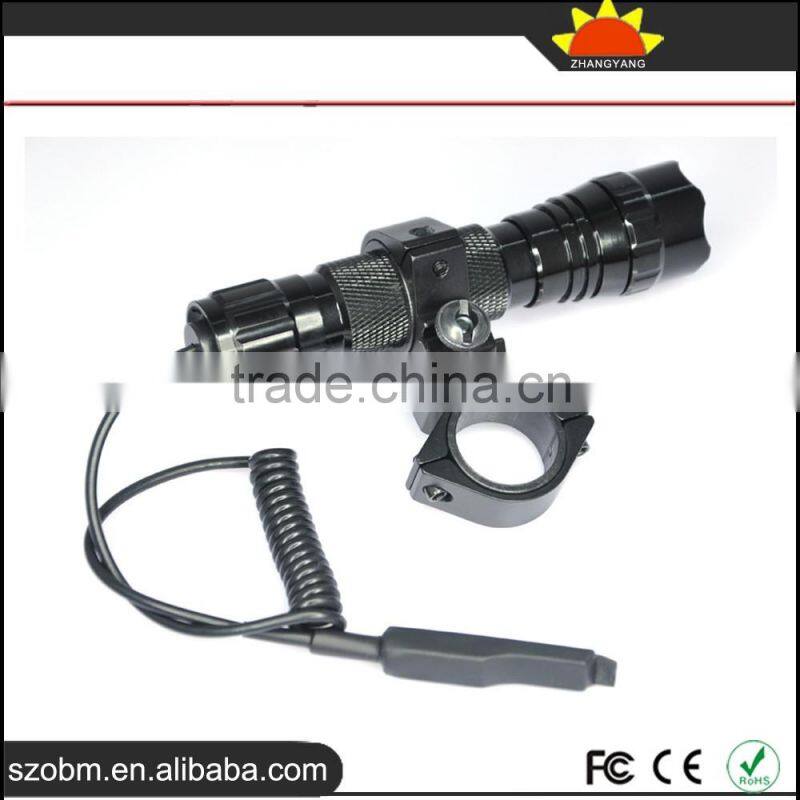 Wholesale WF-501B Q5 LED Tactical with remote controlled Flashlight Torch kit