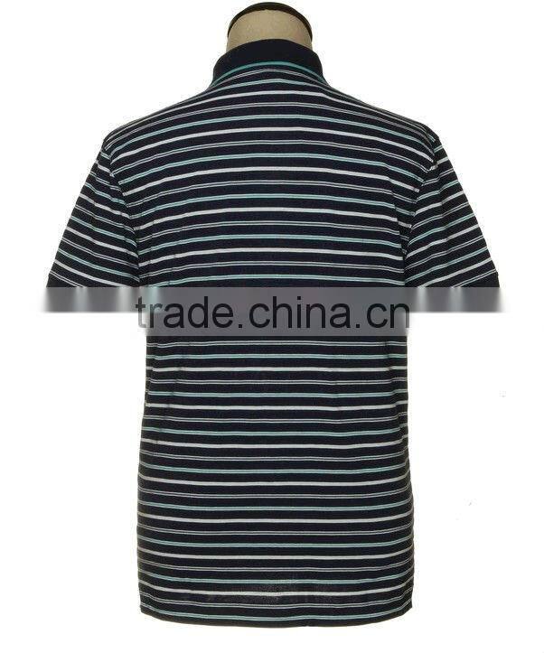 popular stripe polo shirt/Striped shortsleeves polo shirts/branded polo shirts for men