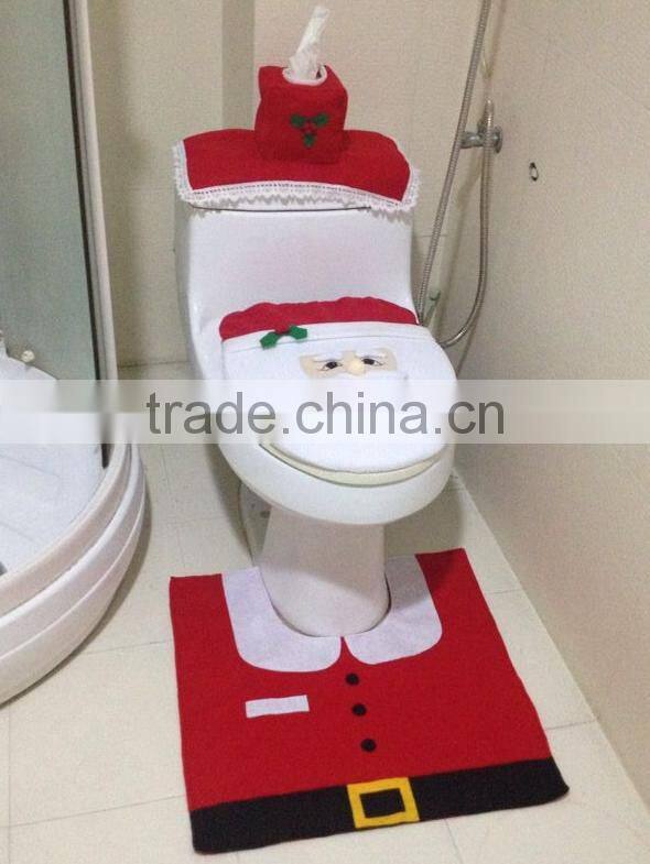 Christmas gift Christmas Santa disposable toilet seat cover paper manufacturers Bathroom Decoration/Ornament/Gift Set