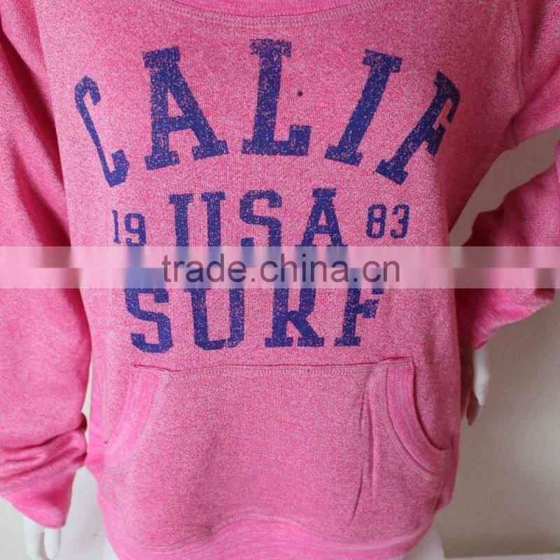 Lady Round Neck Full Print Hoody