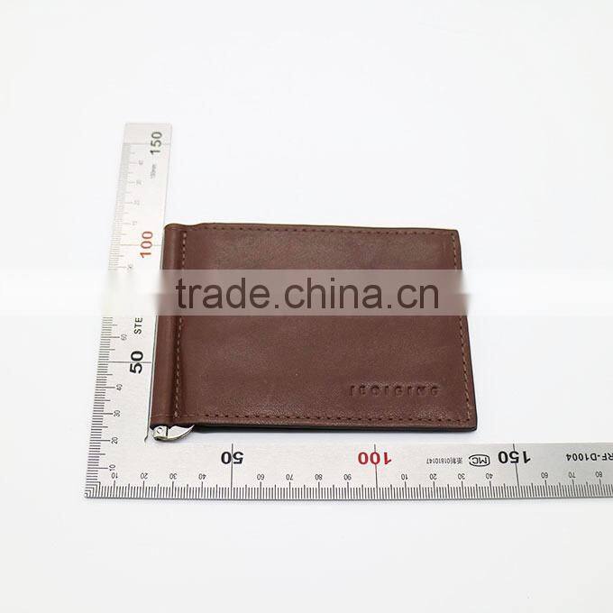 J7094 Genuine Leather Money Clip Car Holder