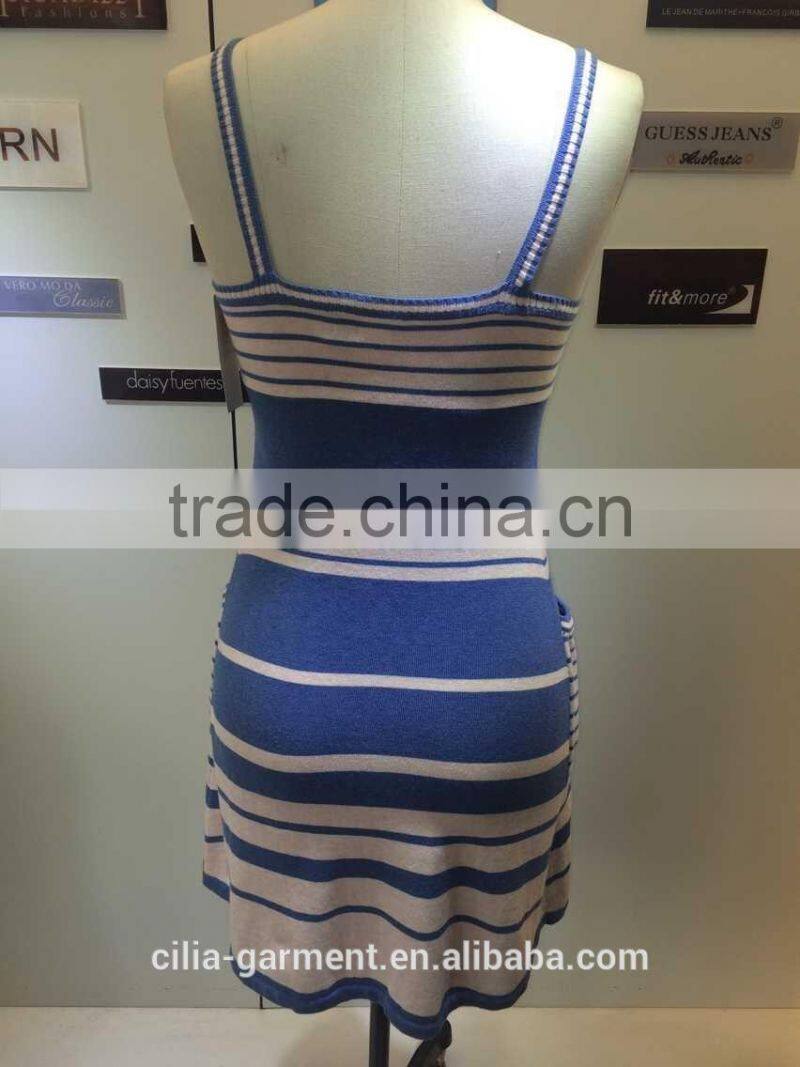 100%cotton beautiful ladies' knit skirt for spring and summer