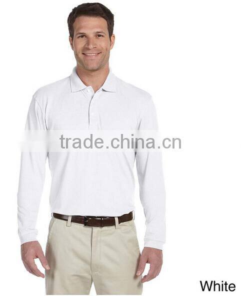 Men's Easy Blend Long Sleeve Polo Shirt
