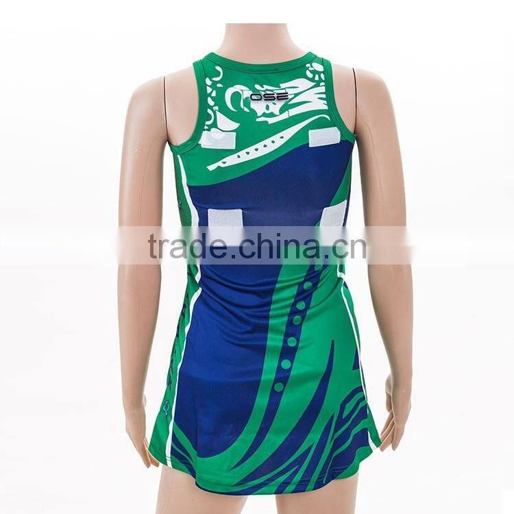 Popular womens lycra netball dress popular netball bodysuits team custom netball jersey
