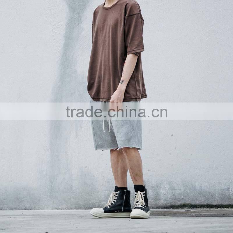 2016 Hot Sale Men's Summer hip hop Shorts Casual Outdoors Joggers Elastic Waist Trousers Sweatpants Shorts pure cotton