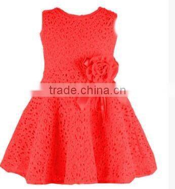 New summer lace casual lovely little party dress baby wear flower skirt