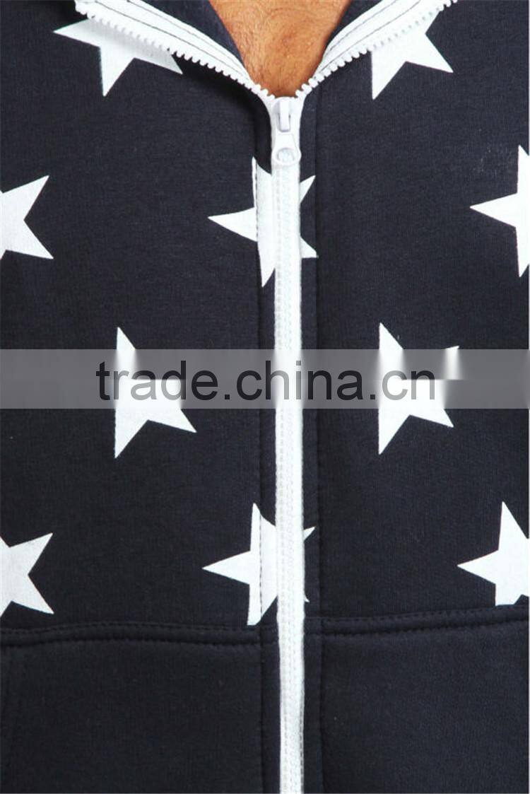 PA0043A all over american flag printed men's onesie