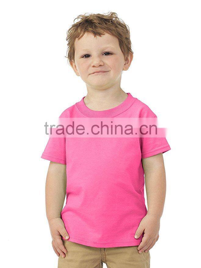 kids cotton t shirt printing custom blank white t shirt wholesale toddlers soft jerseys knit-collar